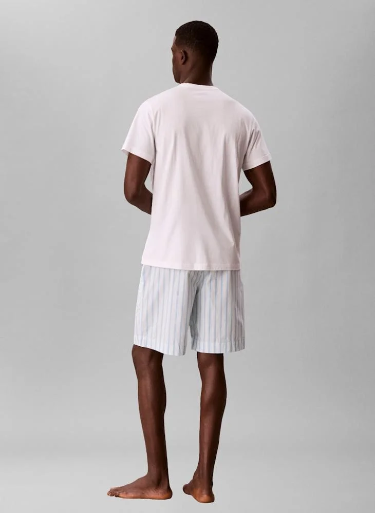 كالفن كلاين طقم بوبلين قصير